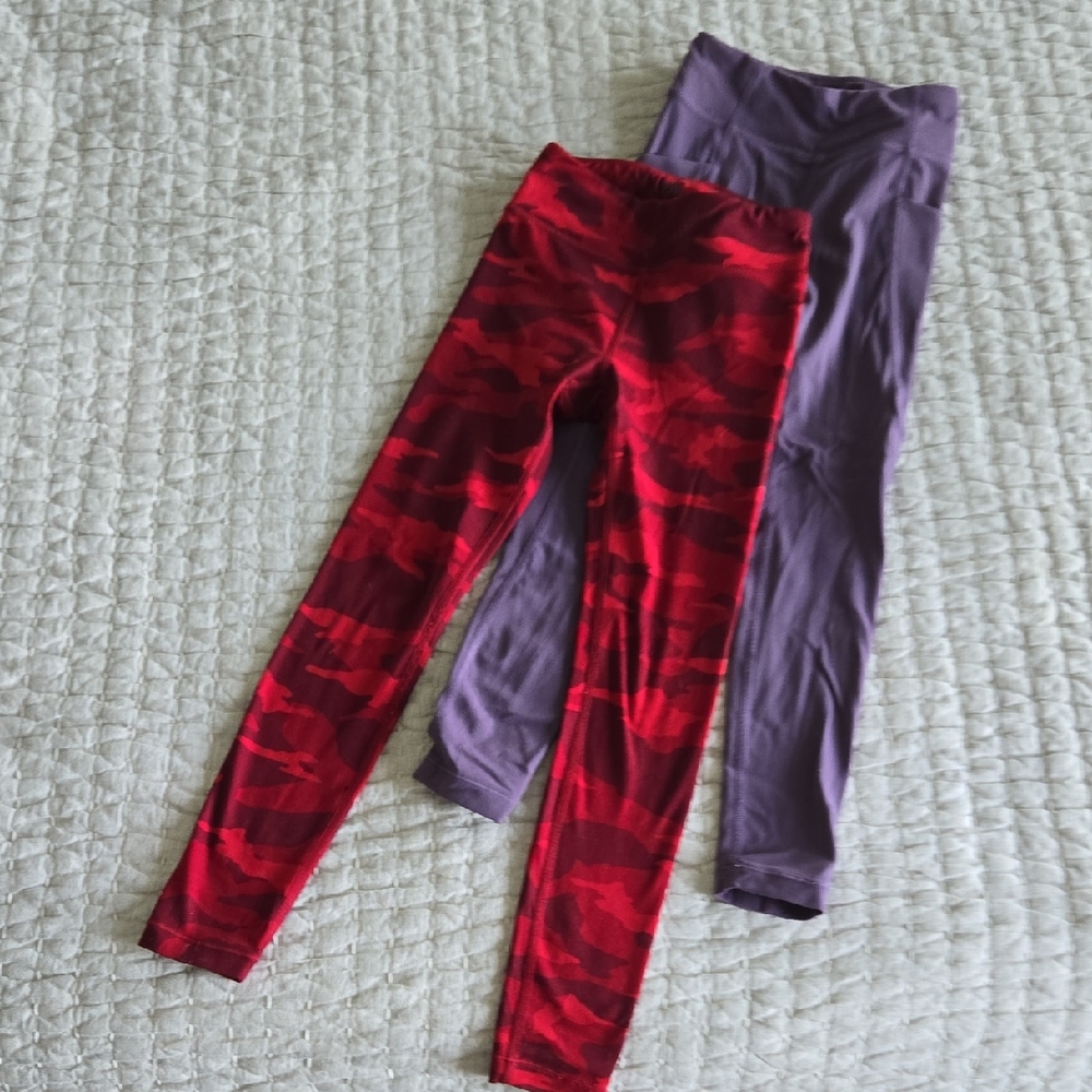 Red and Purple Kids Leggings